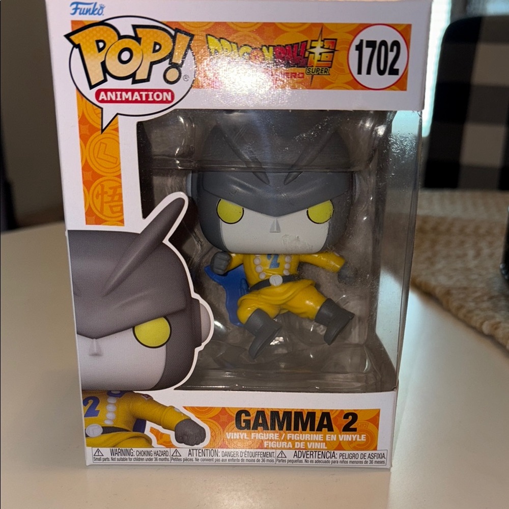 Funko Pop Animation Gamma 2 Gray and Yellow Figure